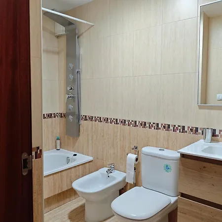 Appartamento Piso Fachada Maritima Exclusive Deluxe Center Porto do Son Esterno foto
